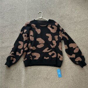 Leopard print sweater